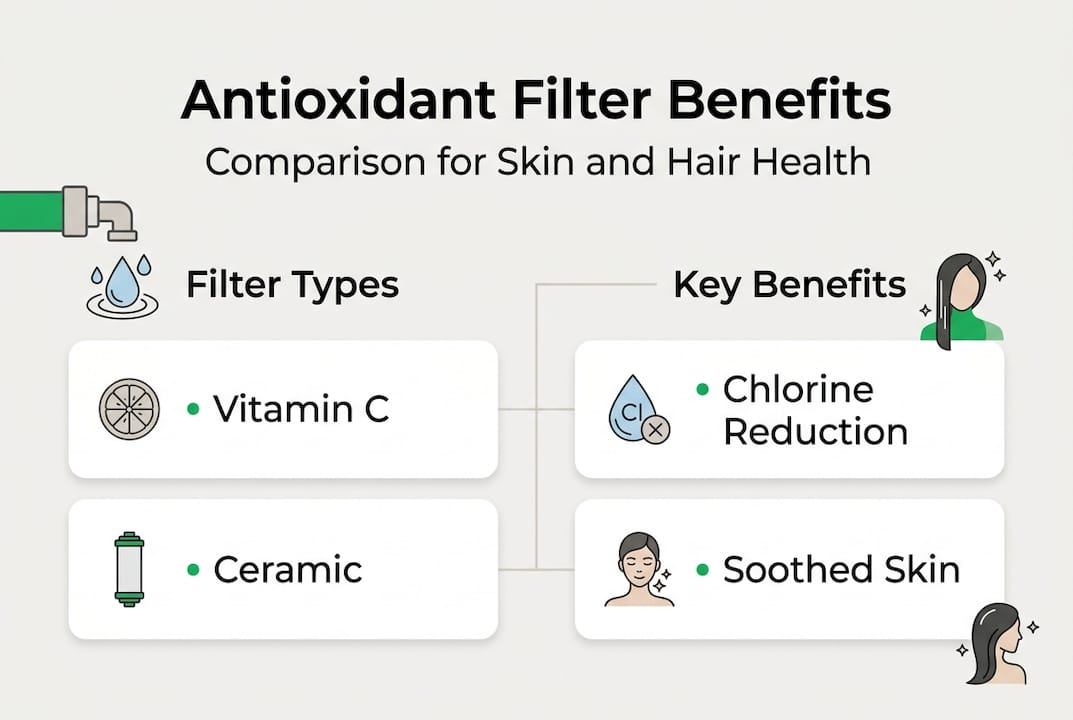 Infographic comparing filter types and benefits