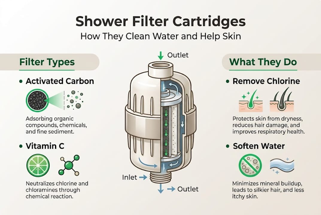 Infographic of filter types and benefits