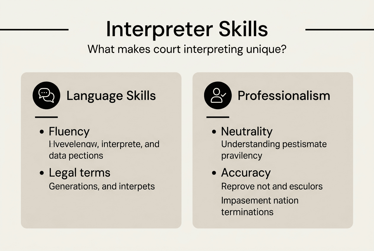 Infographic on key interpreter skills