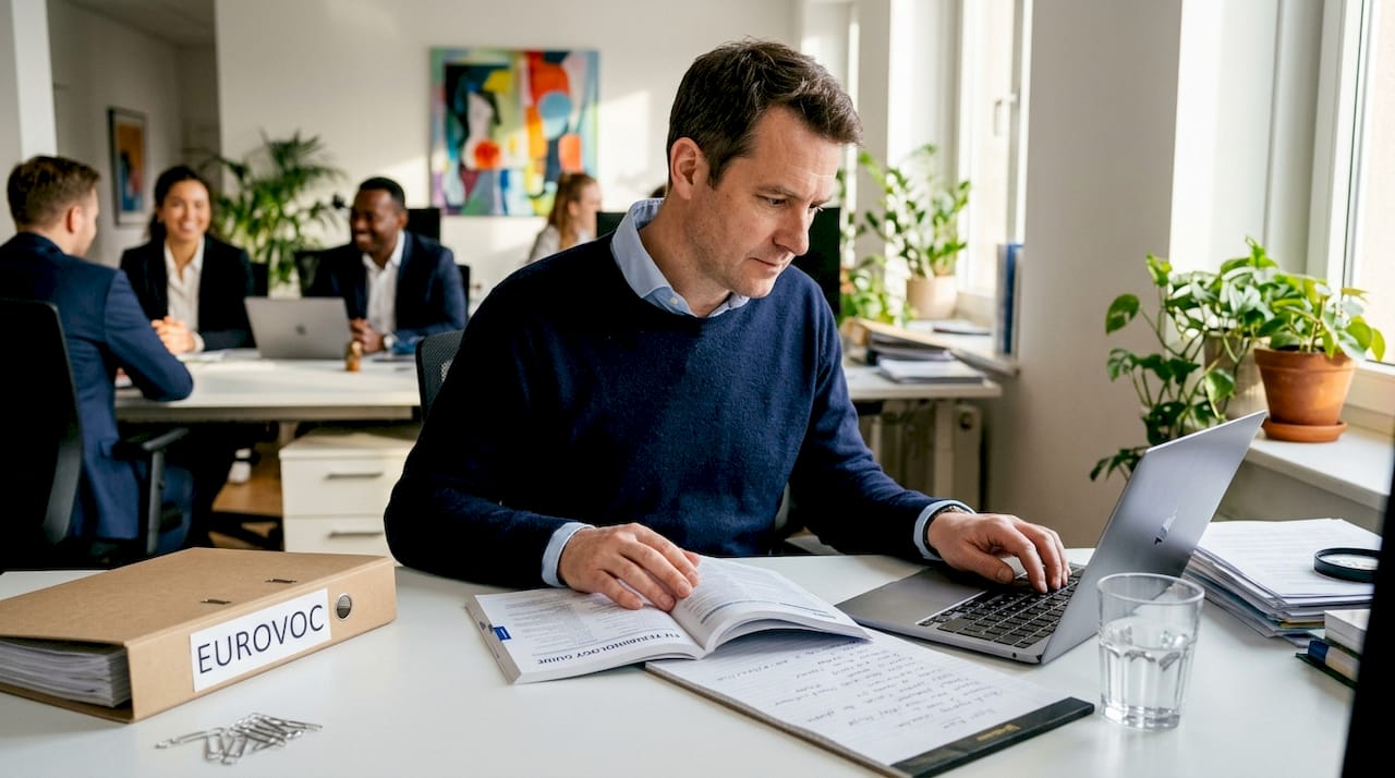 Compliance officer using terminology resources