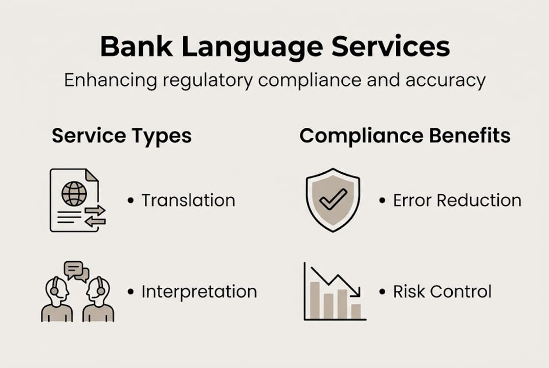 Infographic on banking compliance language services