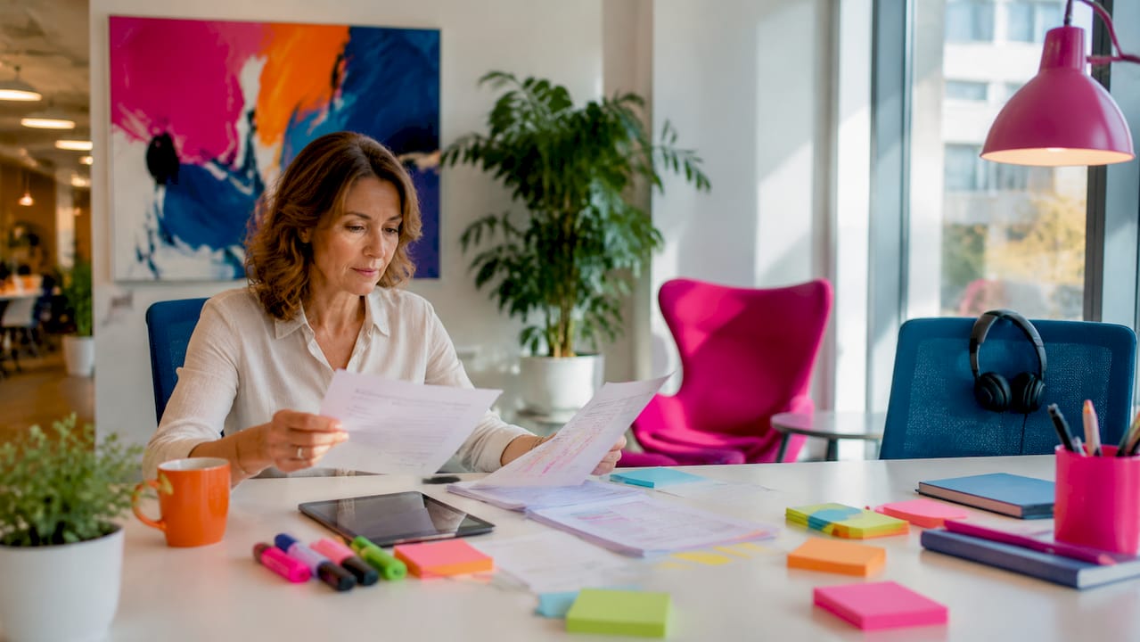 Localization manager organizing role documents