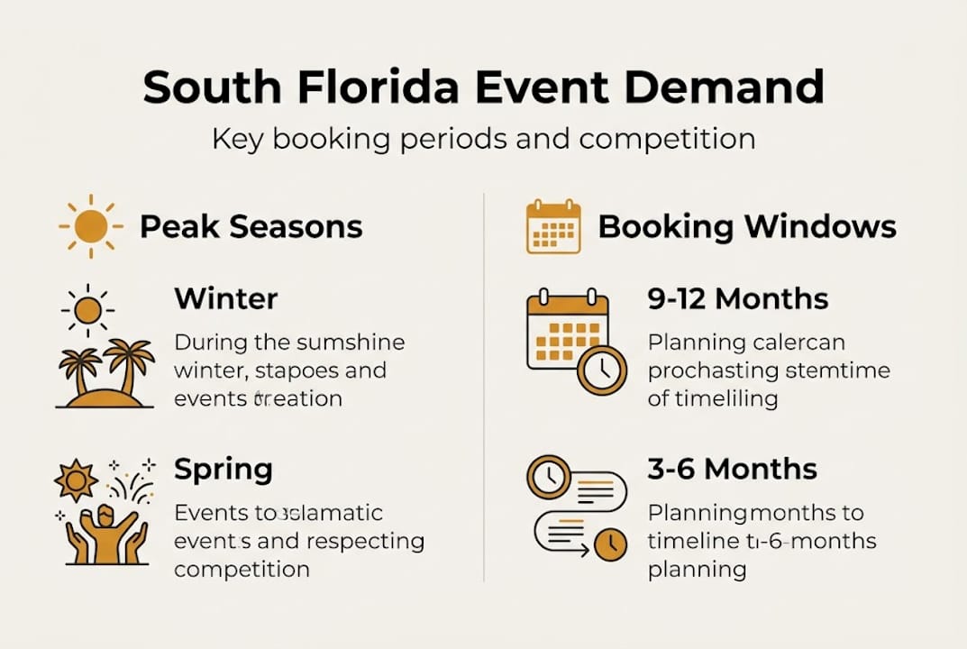 Infographic South Florida event demand and timelines
