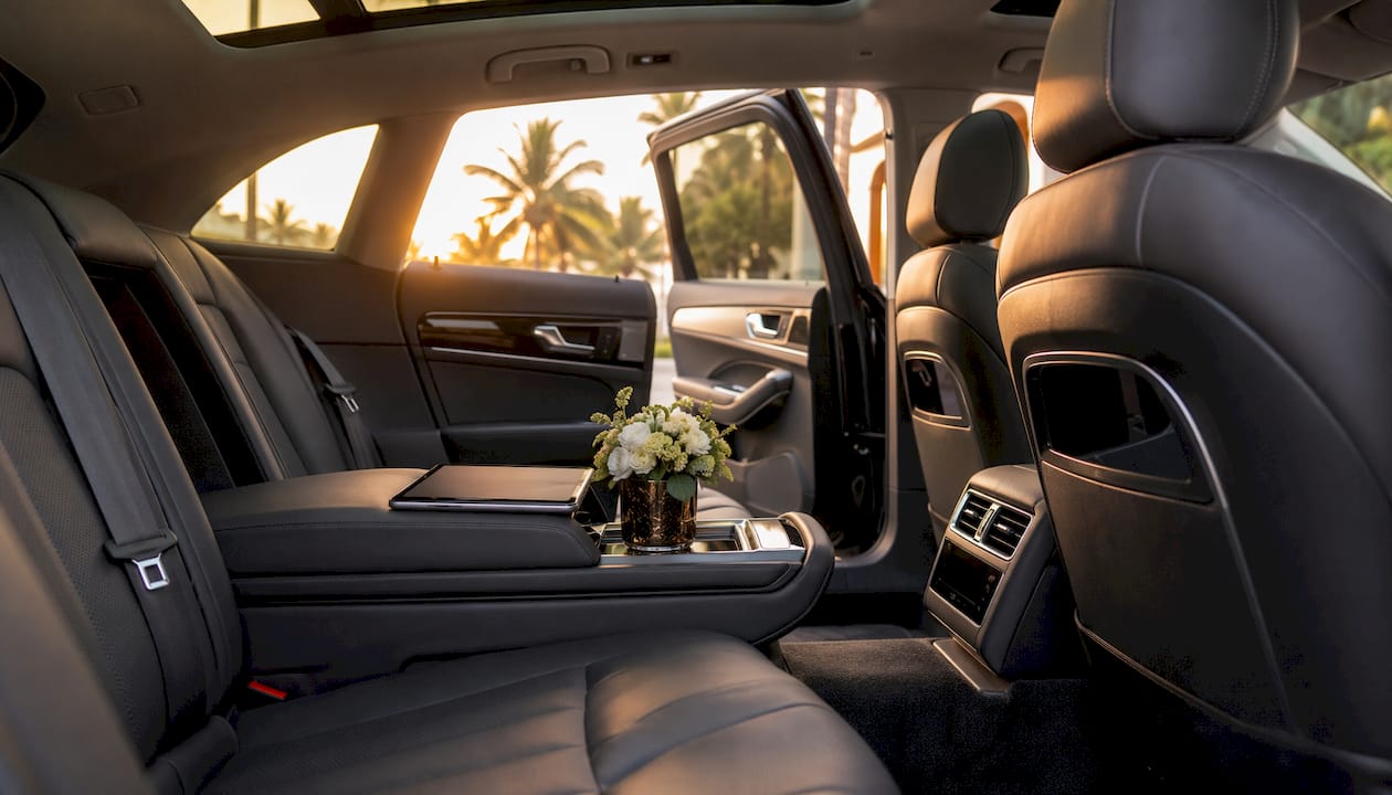Luxury SUV interior from Fort Lauderdale service