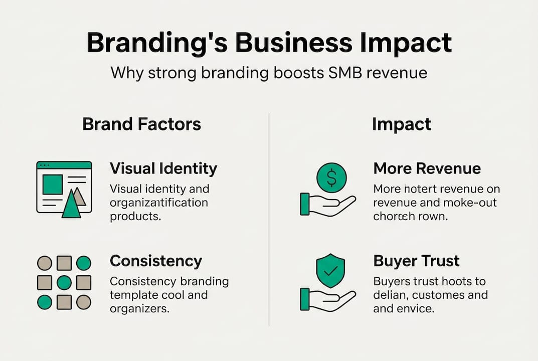 Infographic illustrating branding’s business impact