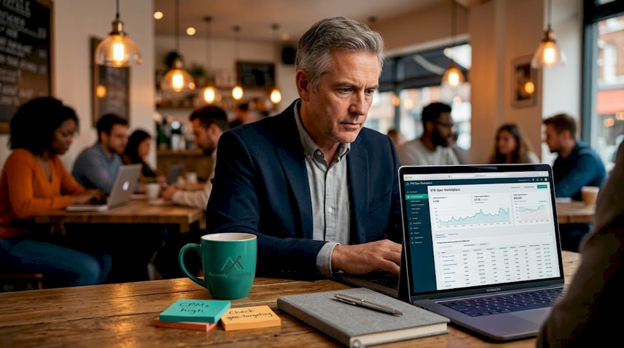 Manager analyzing rtb marketplace results