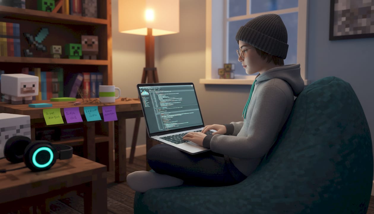 Student editing JVM flags for Minecraft