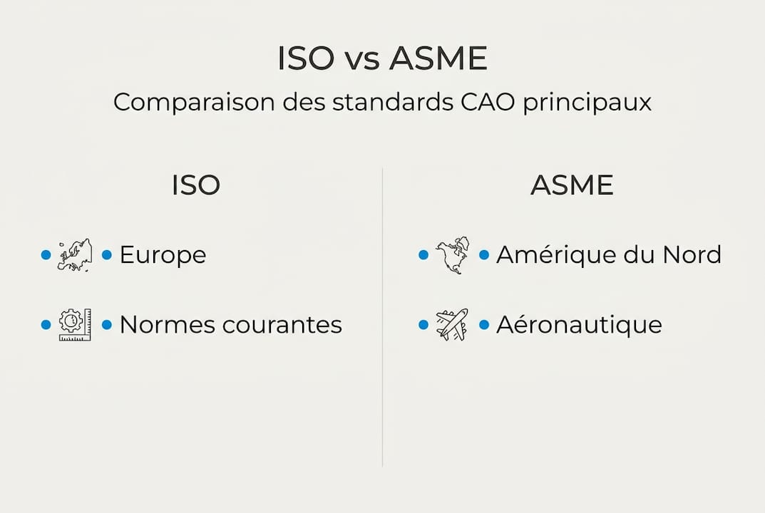 Infographic: CAD Standards Comparison According to ISO and ASME