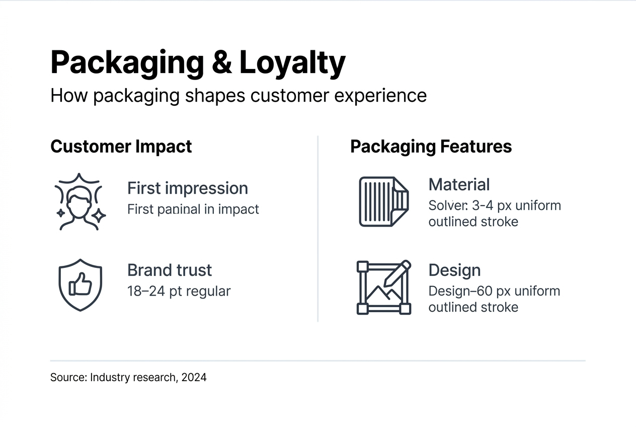 Infographic showing sopackaging and customer loyalty
