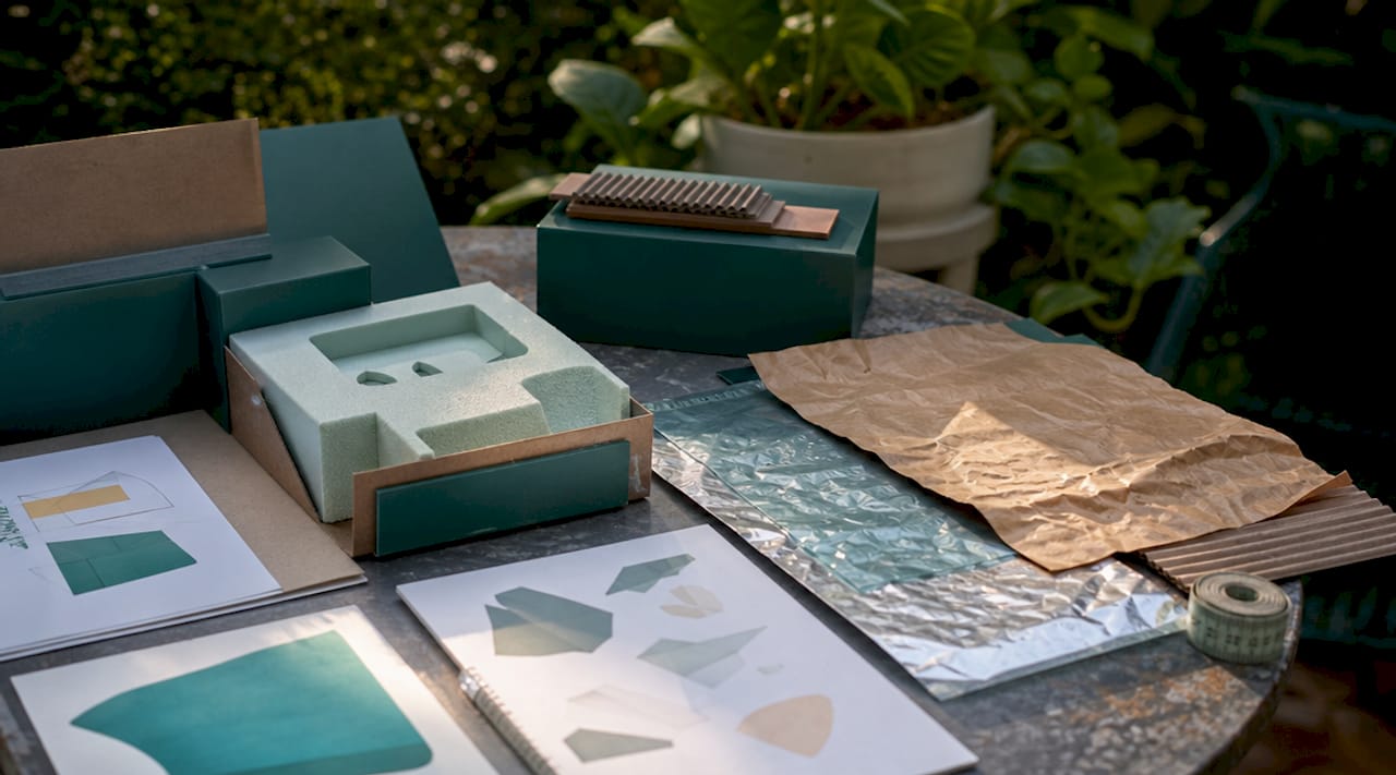 Close-up of materials used in multi-industry packaging