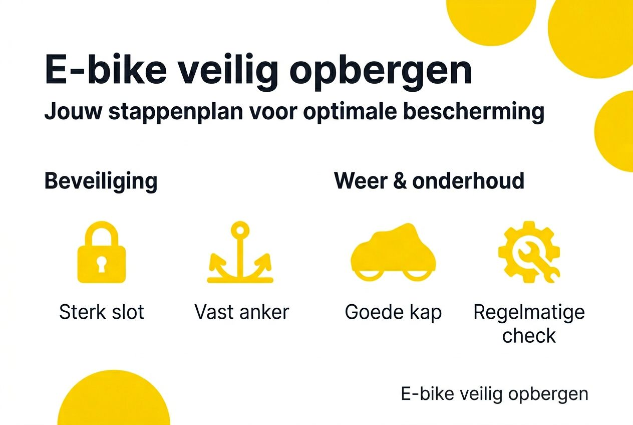 Infographic: tips voor het veilig stallen van je e-bike