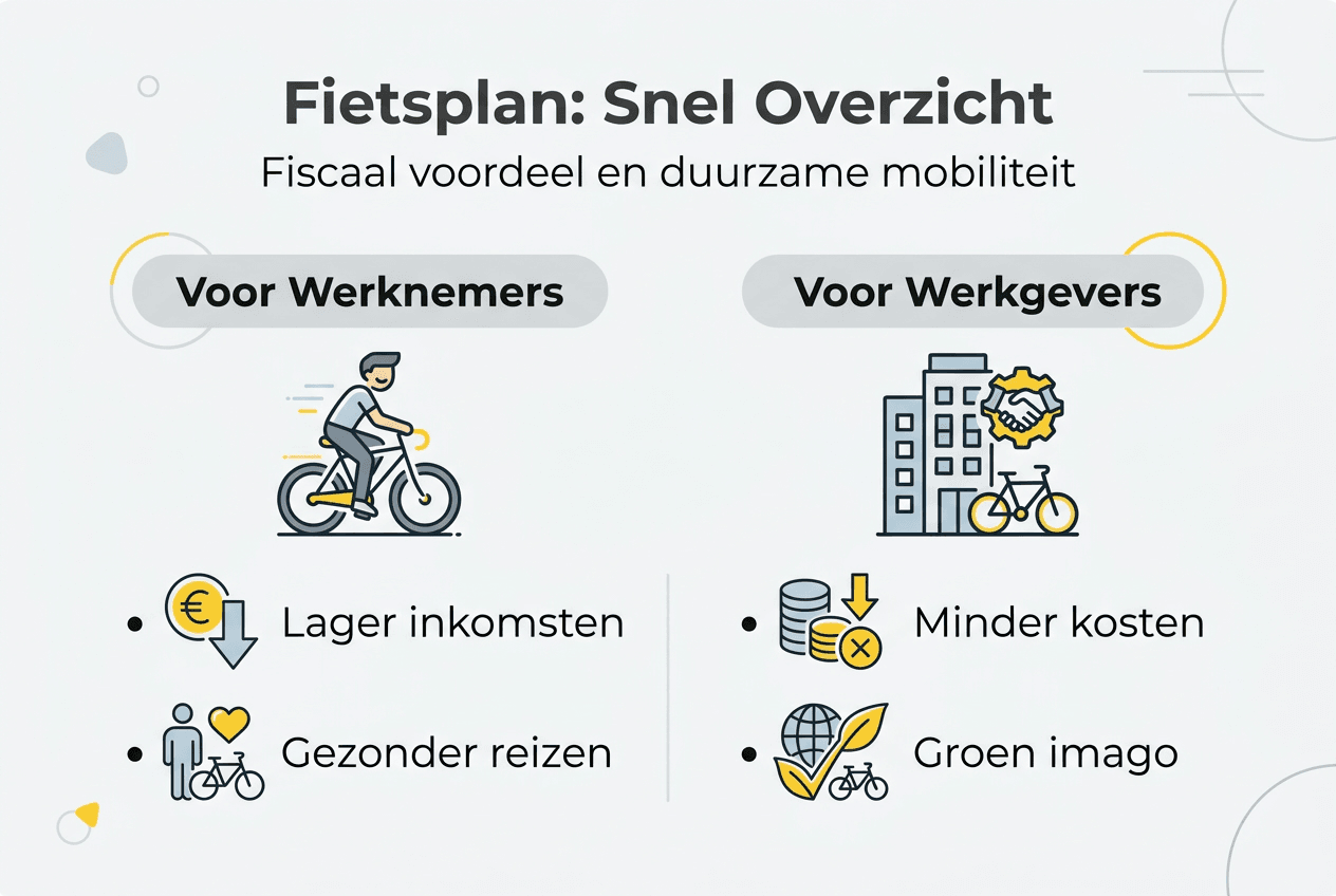 Infographic: alle voordelen van het fietsplan op een rij