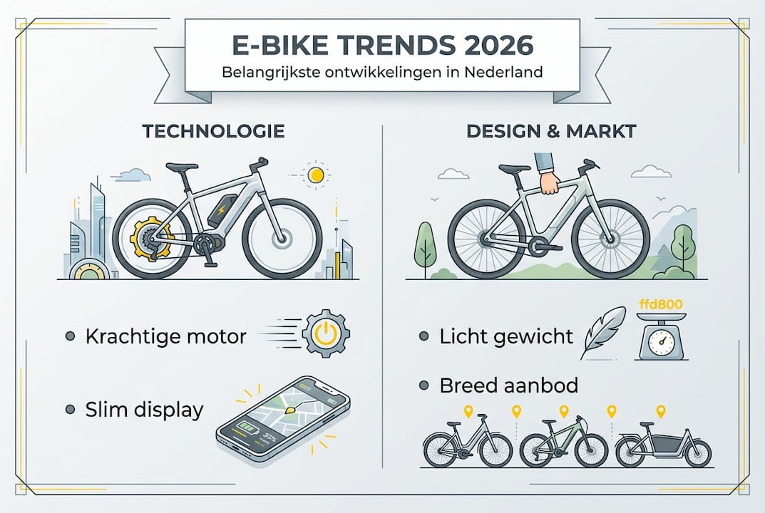 Infographic: dé e-bike trends voor 2026 op een rij