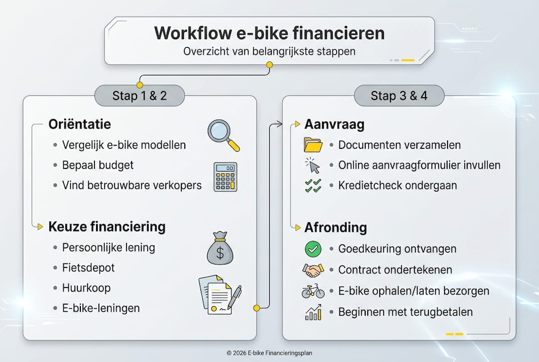 Stappenplan: zo financier je een elektrische fiets