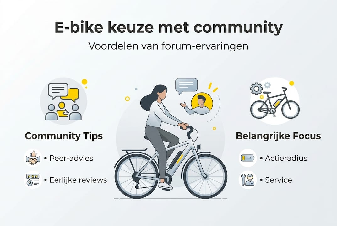 Infographic: de voordelen van het kiezen van een e-bike met hulp van de community