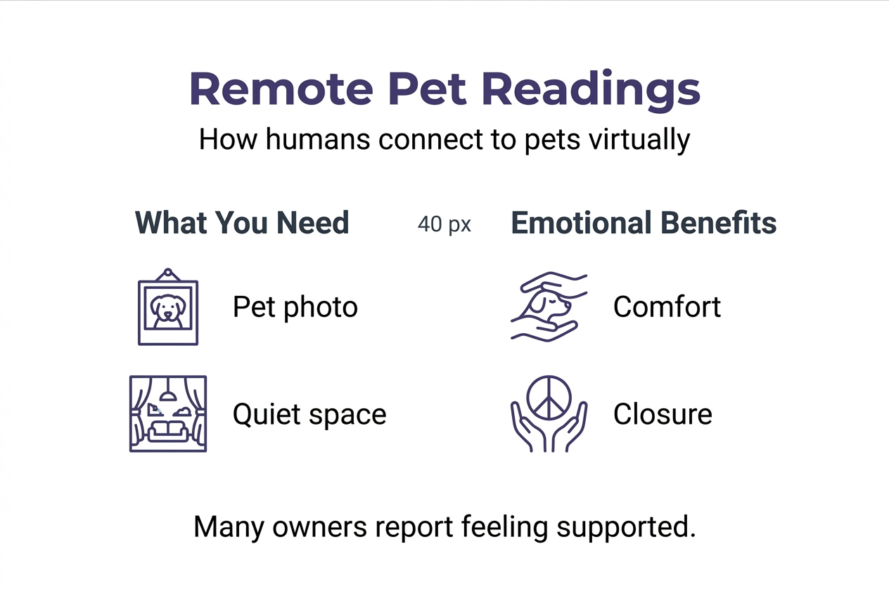 Infographic overview of remote pet reading essentials