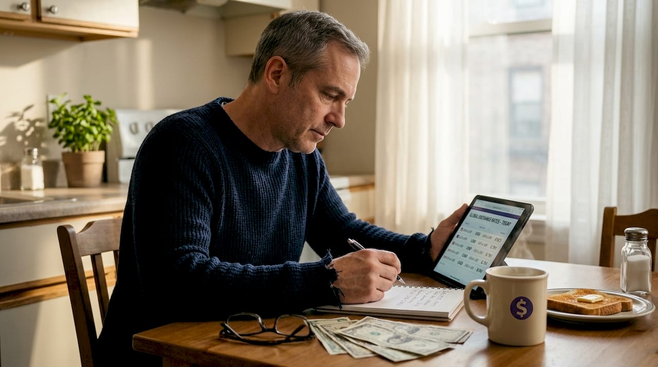 Expatriate compares rates for global transfers