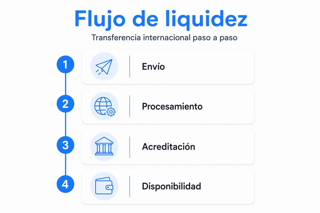 Infografía sobre cómo se mueve el dinero en las transferencias