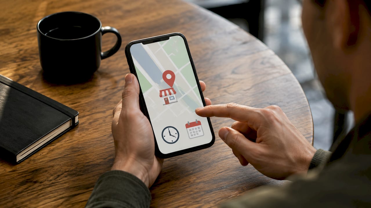 Illustration of checking agent location hours