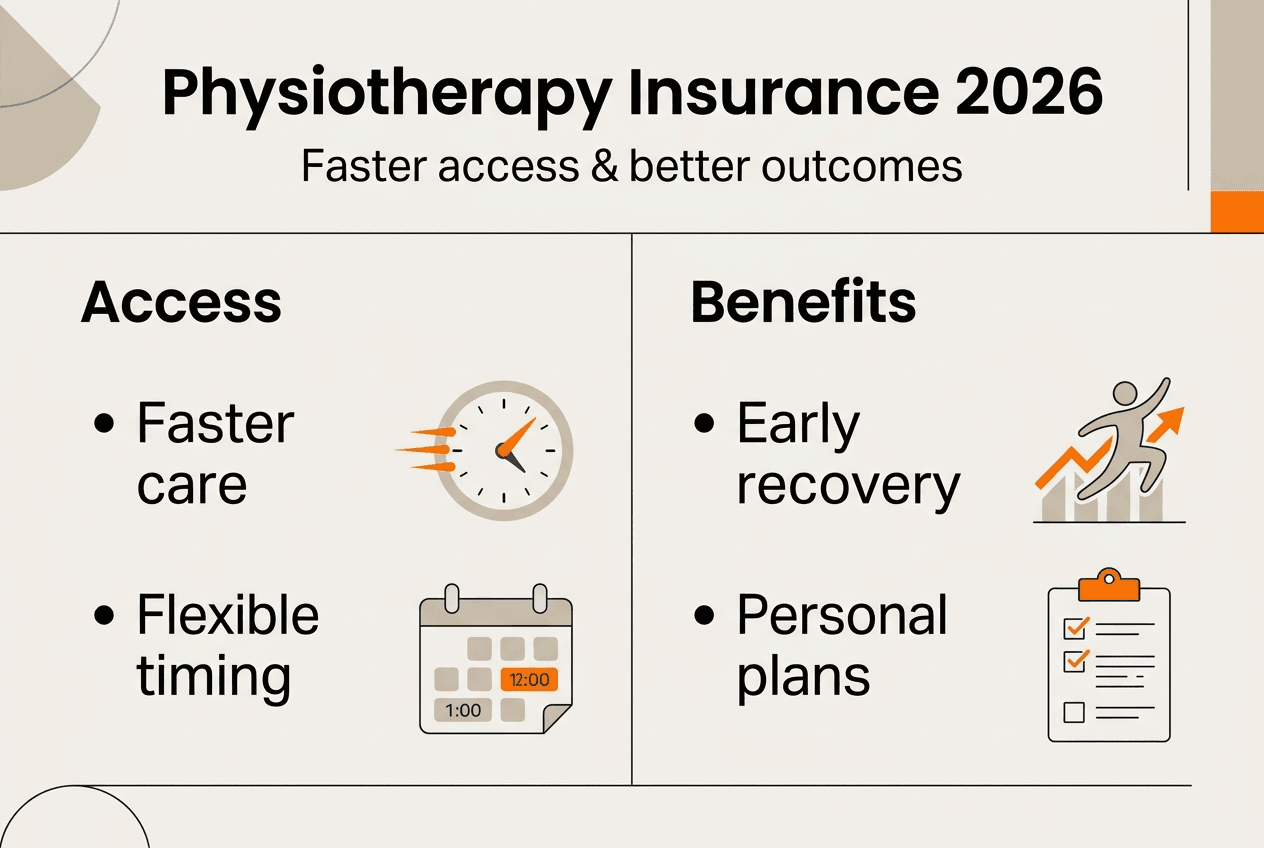 Infographic of physiotherapy insurance benefits