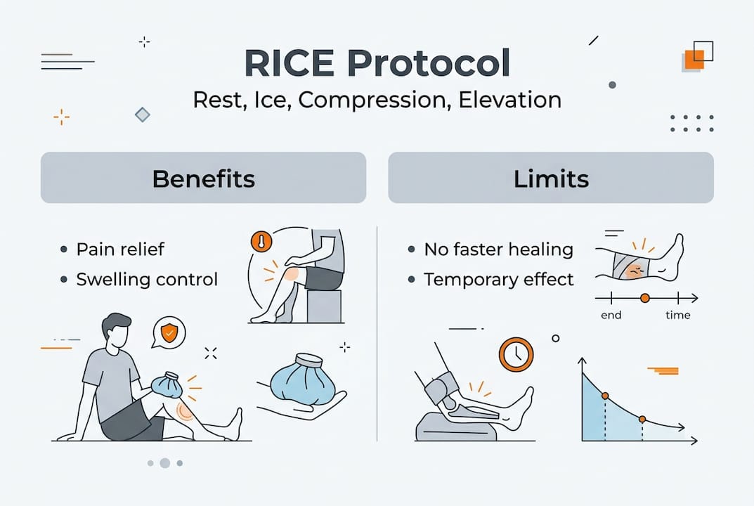 Infographic summarizing RICE protocol