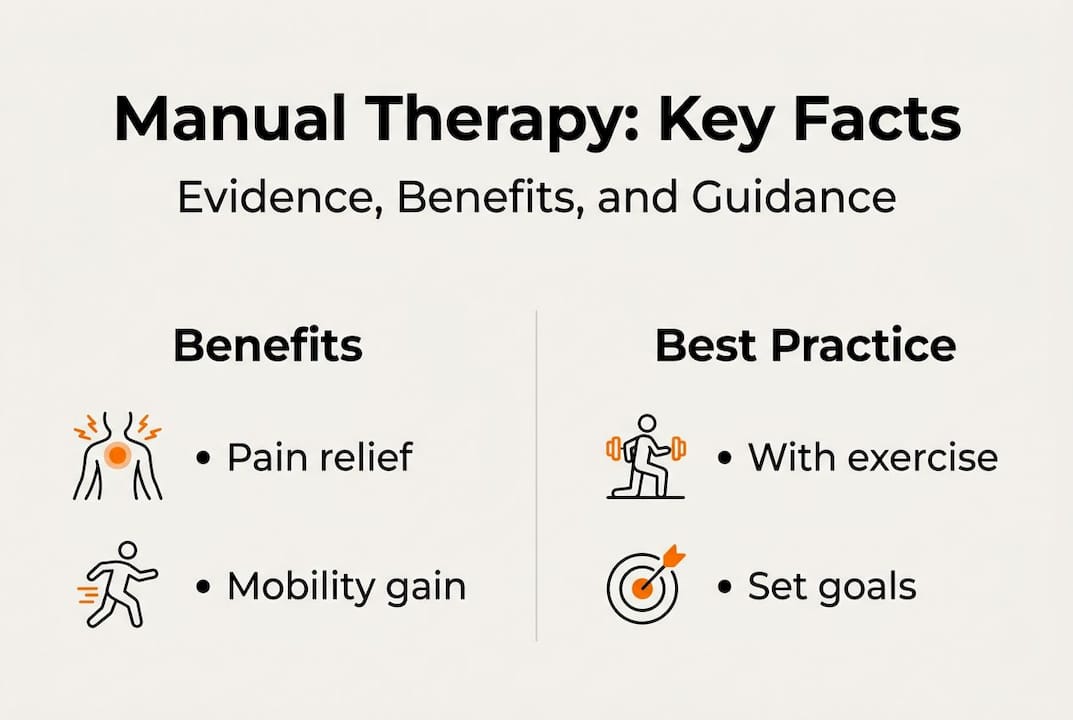 Infographic benefits and best practices manual therapy