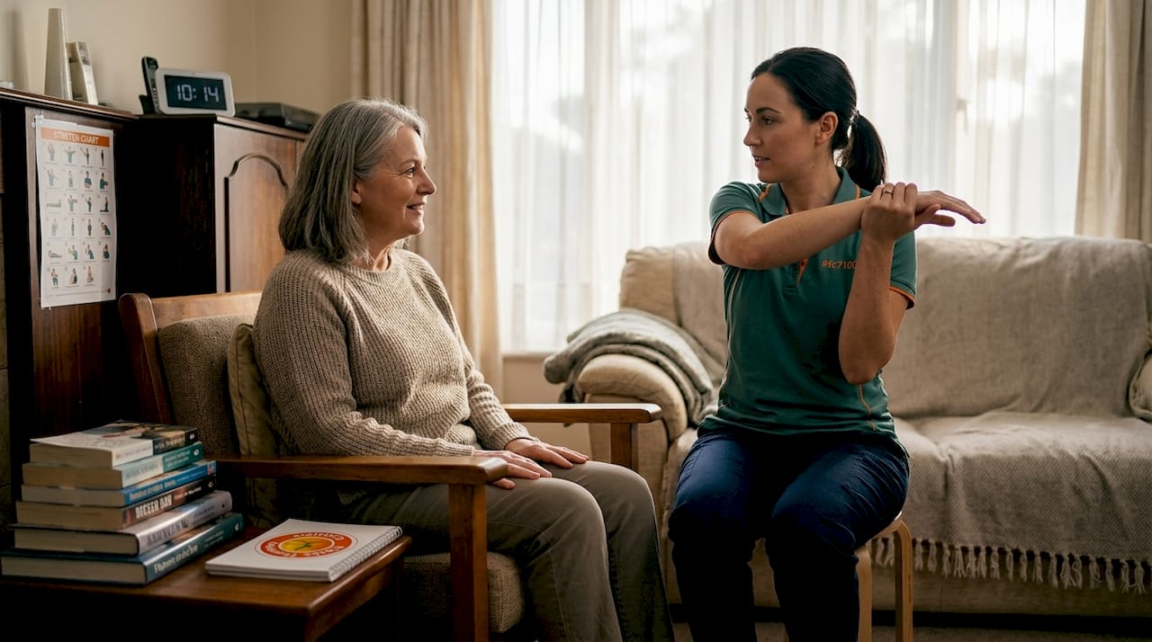 Home physiotherapy for post-surgery pain management