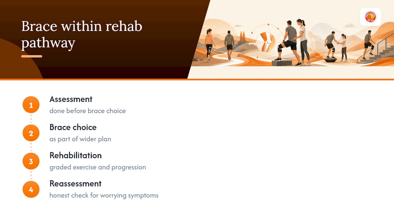 Why a brace should never be the whole plan — overview diagram