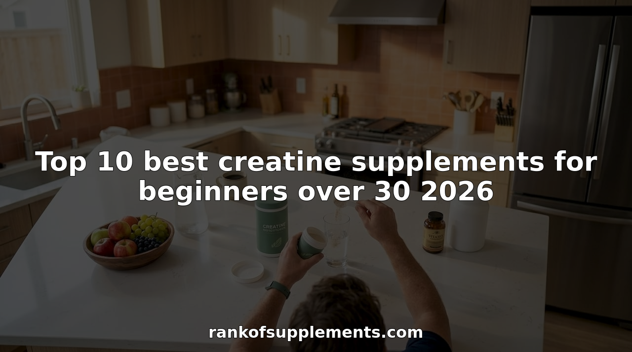 Man in kitchen measuring creatine supplement