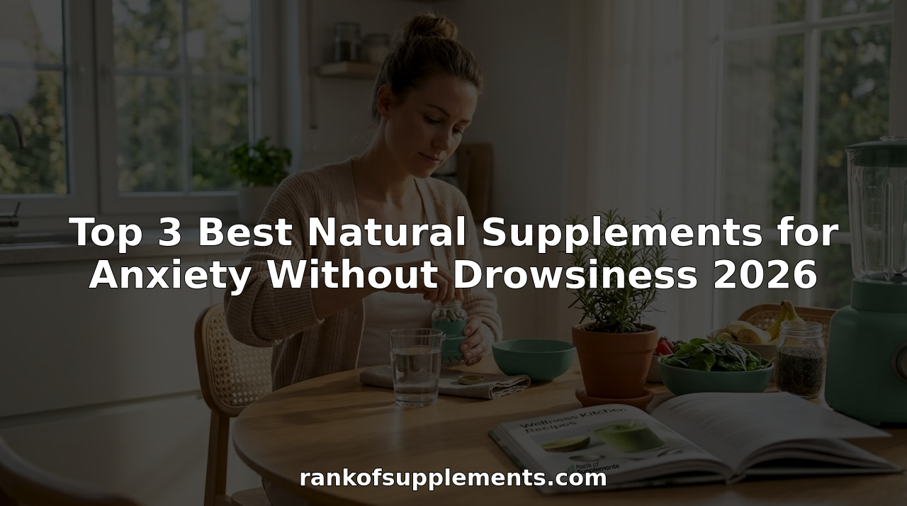 Woman starting calm morning supplement routine