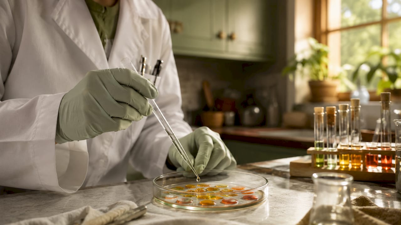 Wissenschaftler verwendet Pipette in der Antioxidantienforschung