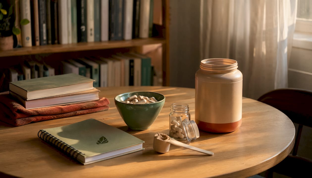 Three foundational weight loss supplements on table