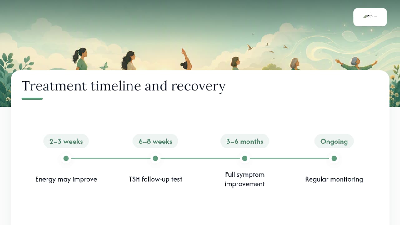 Hypothyroidism treatment improvement timeline