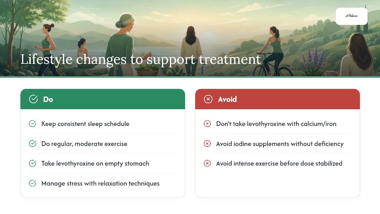What Lifestyle Changes Actually Help Alongside Treatment? — overview diagram