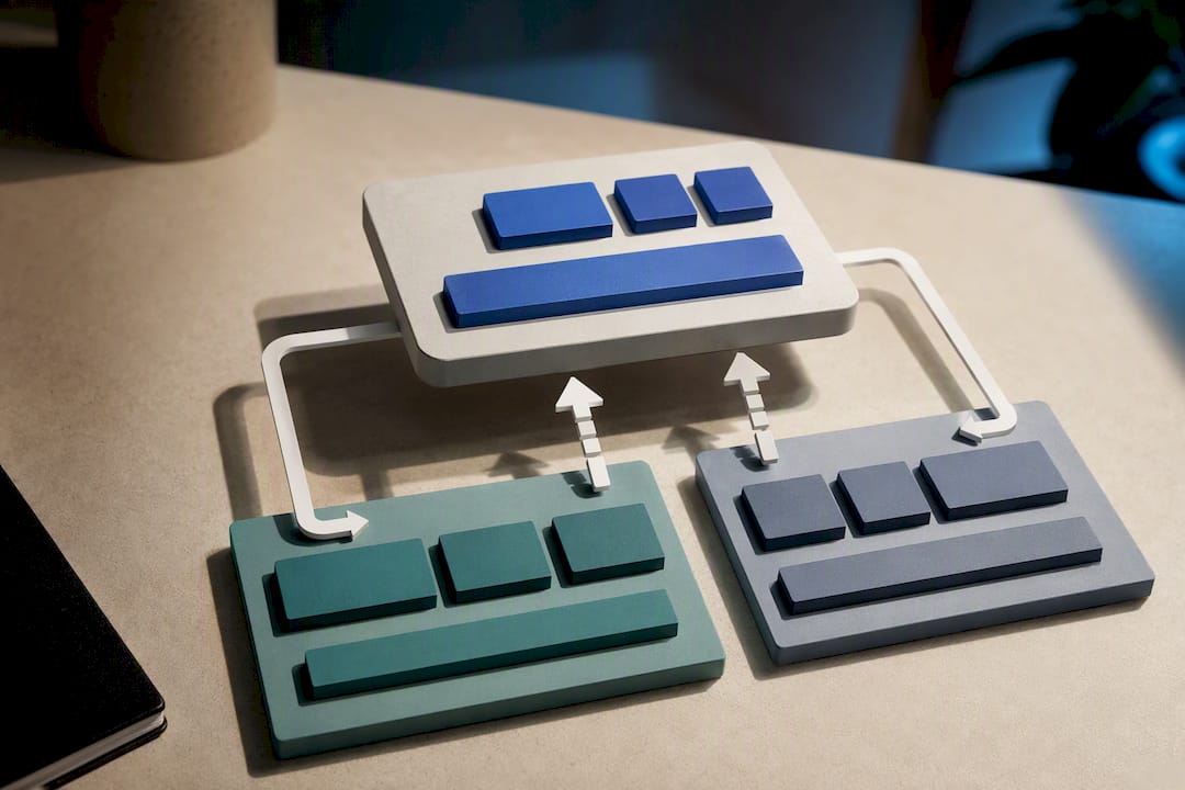 Cross-platform app over native configuration layers