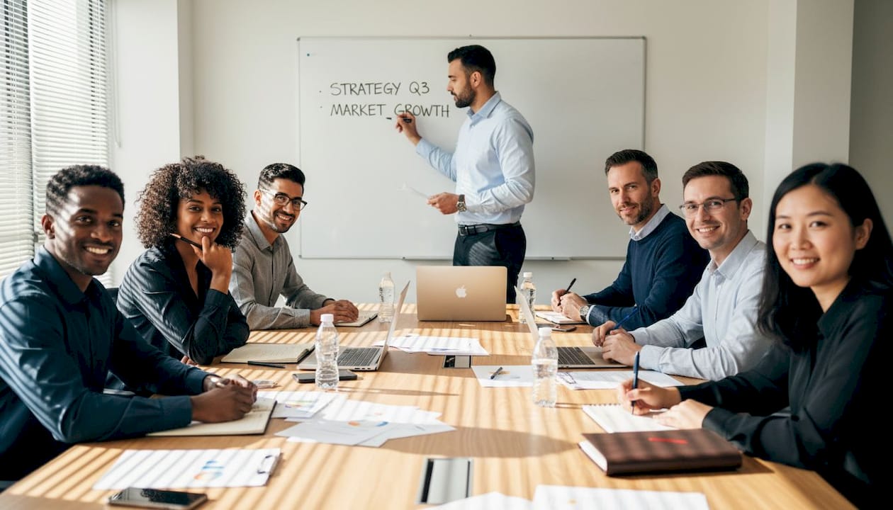 Mock jury group in active legal discussion