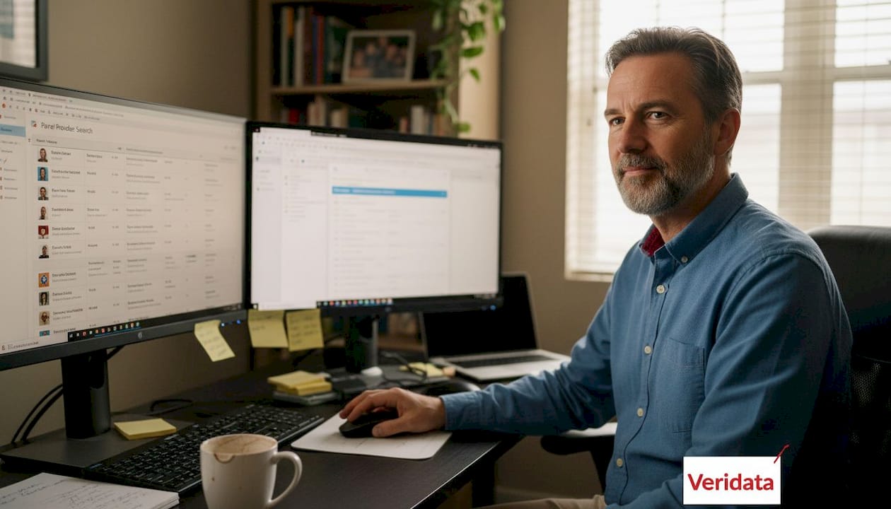 Manager searching panel provider database