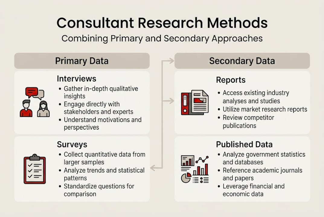 Infographic comparing research method types