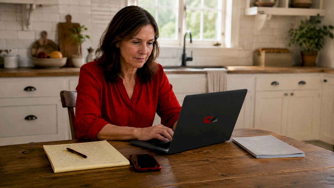 Researcher working on survey question examples