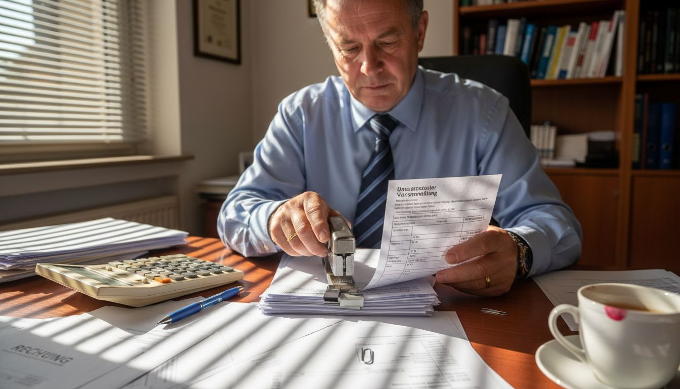 Steuerberater kümmert sich um die Abwicklung von Unterlagen in Bosnien