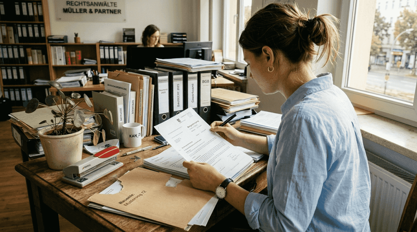 Juristische Fachkraft prüft die Geschäftsgenehmigungen sorgfältig.