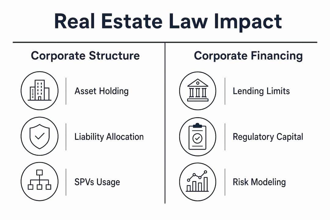 Infographic comparing corporate structure and financing impacts