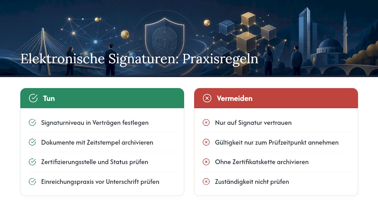 Elektronische Signatur im Vertrags- und Behördenalltag — overview diagram