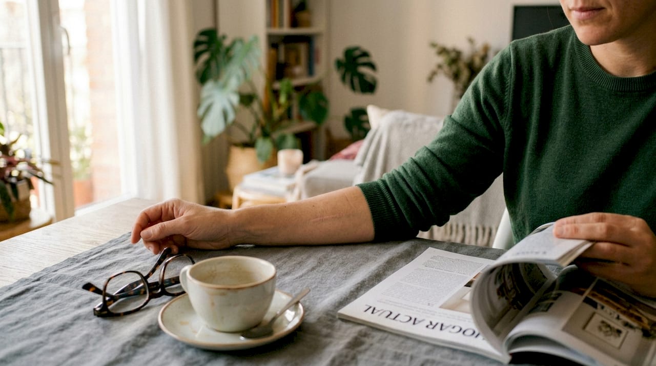 Brazo con una cicatriz discreta después de una intervención quirúrgica