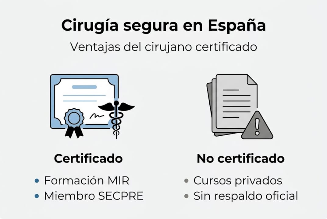 Infografía: ¿Por qué elegir a un cirujano con certificación oficial?