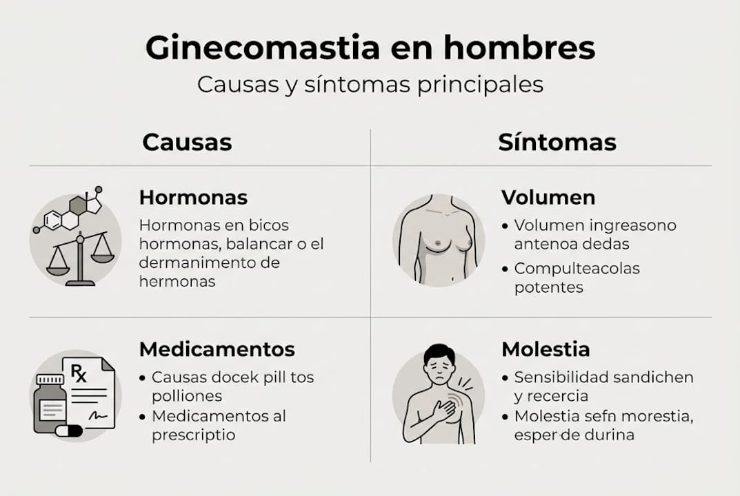 Infografía: ¿Por qué aparece la ginecomastia y cuáles son sus principales síntomas?