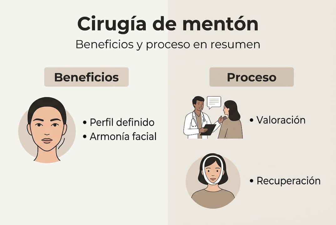 Infografía: todo lo que debes saber sobre la cirugía de mentón