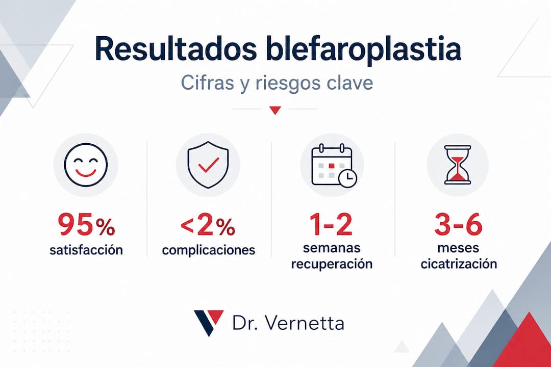 Infografía con los datos más relevantes sobre la blefaroplastia