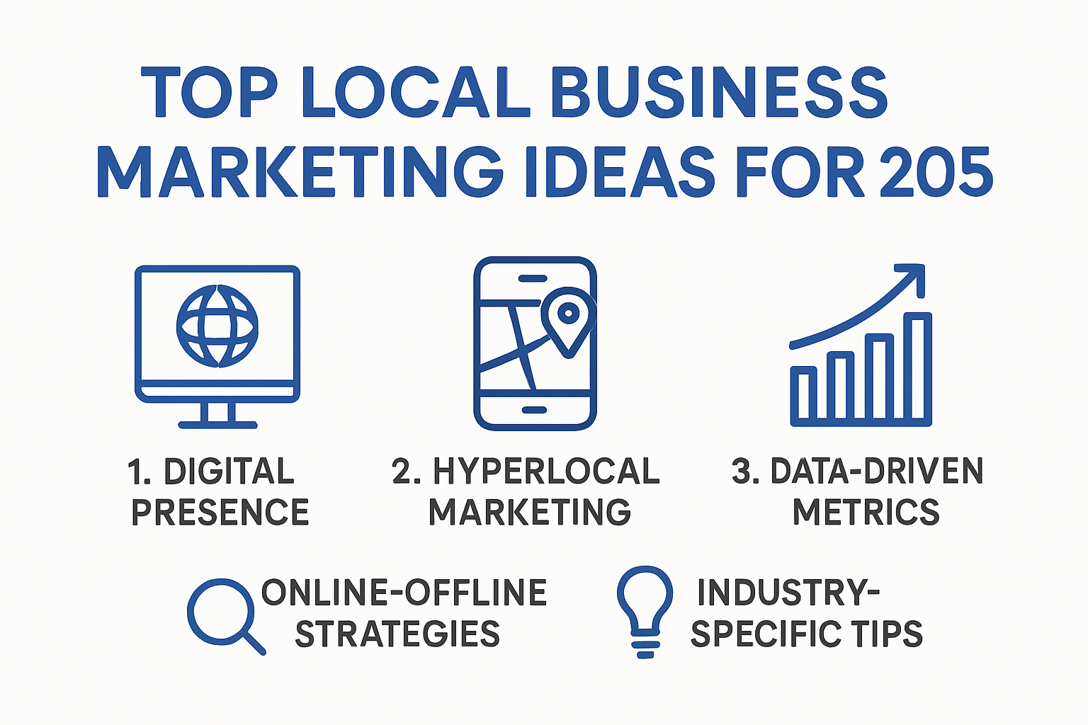 Infographic of top local business marketing ideas