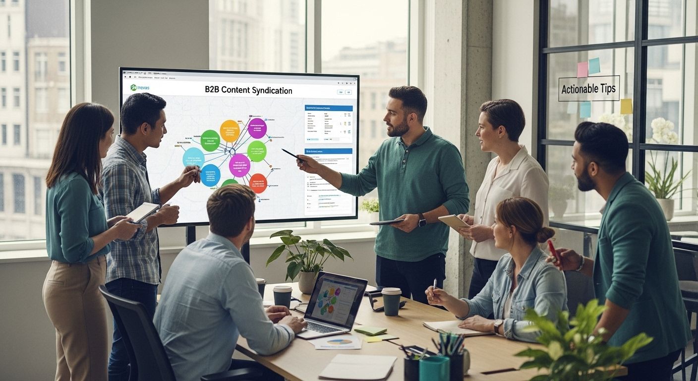 b2b content syndication teamwork